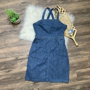 Universal Tread Denim Jean Overalls Dress